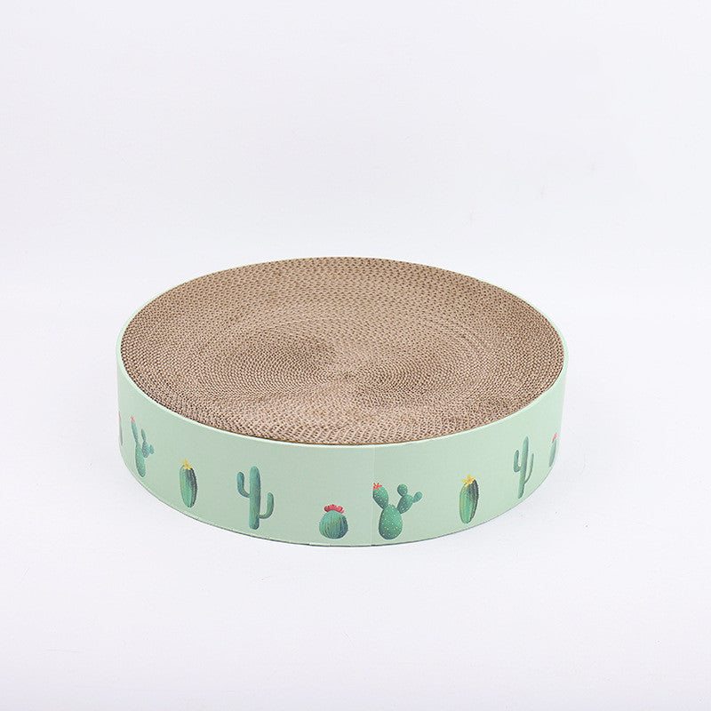 Round cat scratch board — available sizes