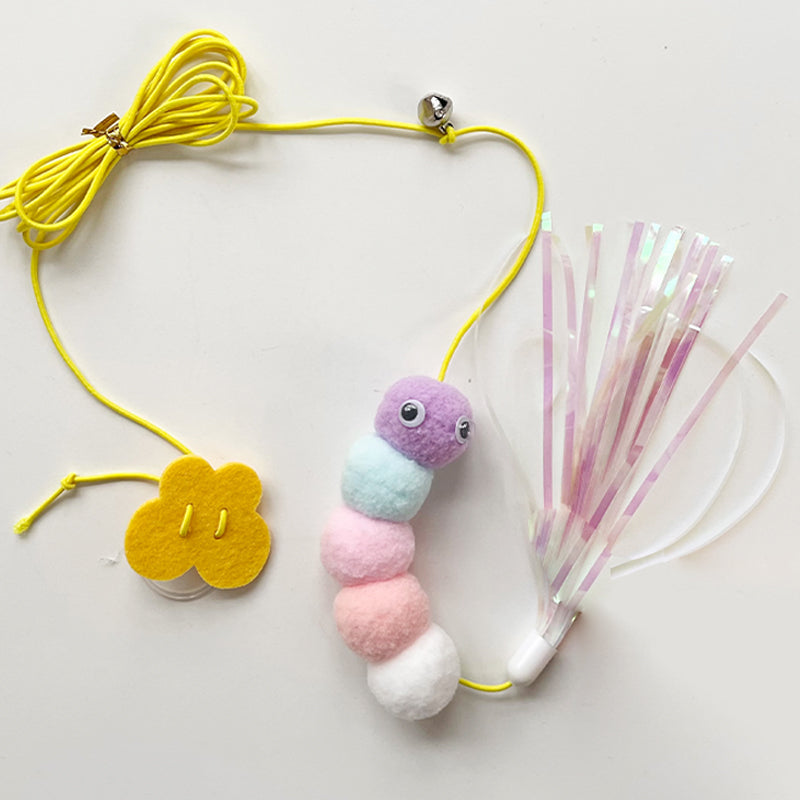 Caterpillar teaser — cat enrichment play in action