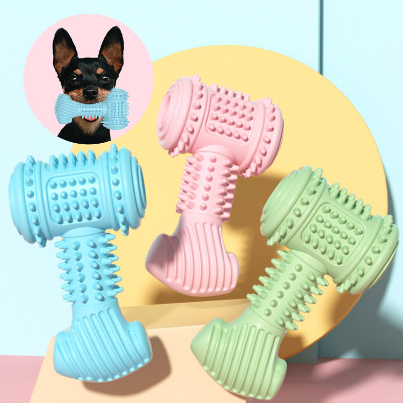 Durable dog chew toy — textured surface cleans teeth