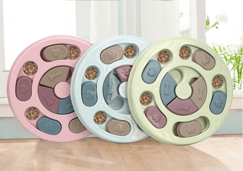 Dog enrichment feeding toy — how treats are hidden