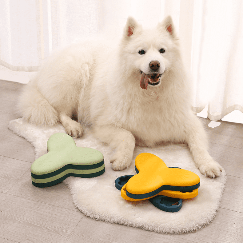 Slow feed dog bowl — easy to clean, dishwasher safe