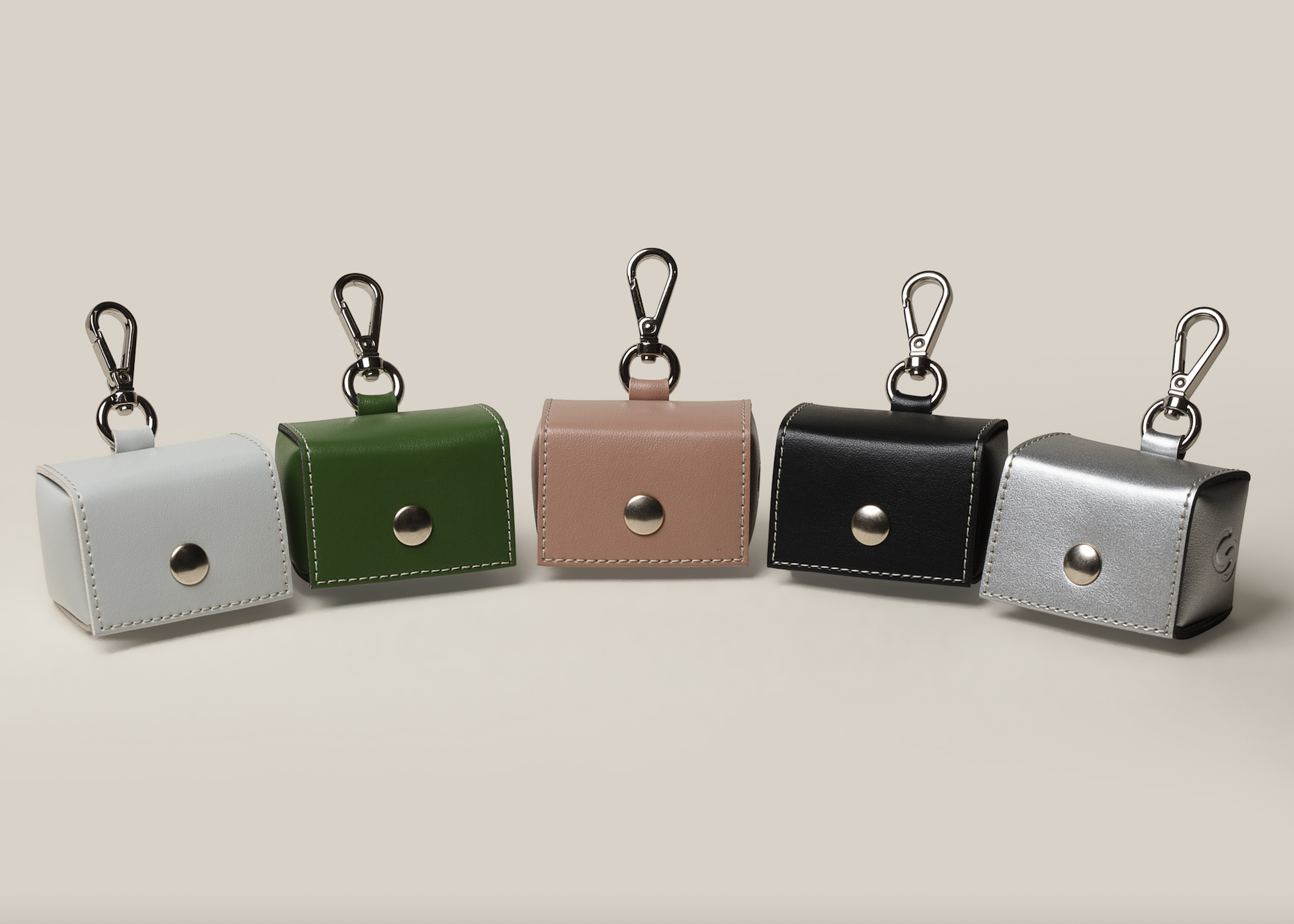 Apple leather dog collar and lead set — colour range