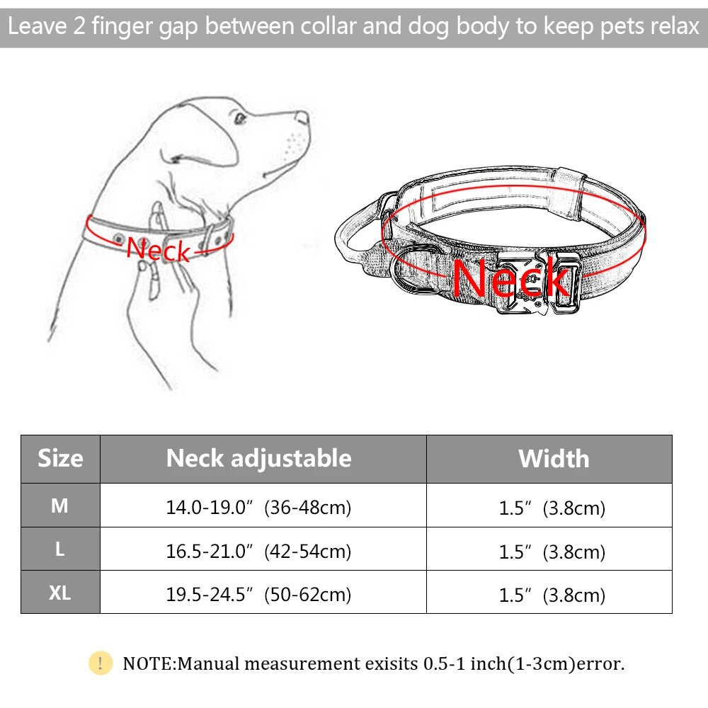 Tactical dog collar — how to measure your dog's neck size